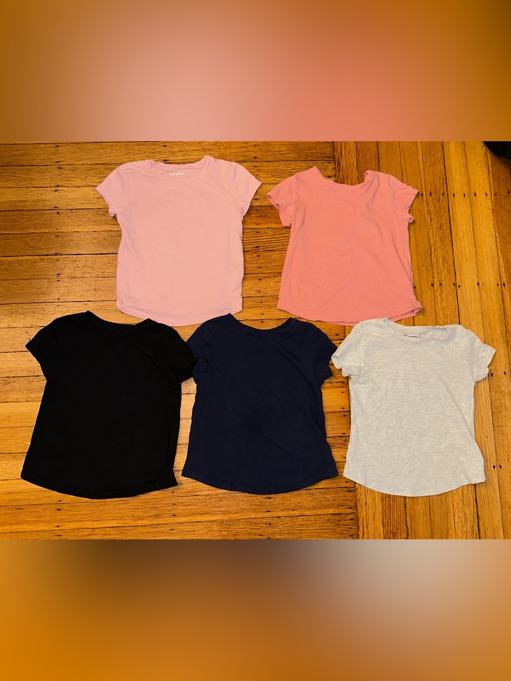 Old Navy kids 5-Pack Short Sleeve Tees size 3